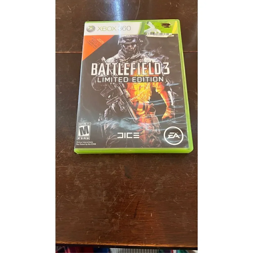 BATTLEFIELD 3 LIMITED EDITION XBOX 360 2 DISKS ORIGINAL MANUAL & CASE
